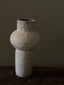 WHITE RUSTIC TEXTURED VASE